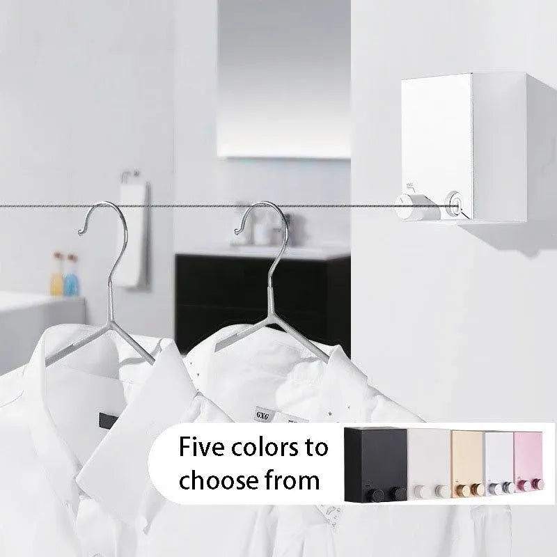 Adjustable Wall-Mounted Telescopic Clothesline. (FREE SHIPPING)